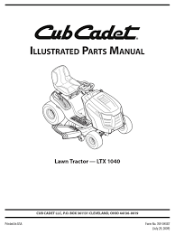 We did not find results for: Cub Cadet Ltx 1040 Illustrated Parts Manual Pdf Download Manualslib
