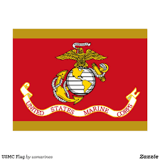 Usmc Flag Postcard Zazzle Com In 2020 Usmc Military Logo Flag