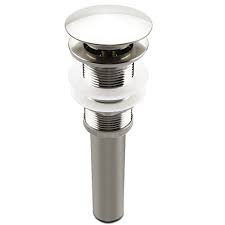 brushed nickel pop up sink drain