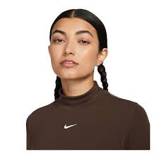 Nike T-Shirt NSW ESSNTL WR WVN Donna (Marrone)