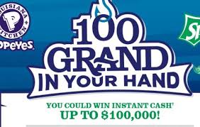 Popeyes & sprite instant win game. Popeyes Sweepstakes And Giveaways