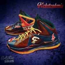 James, a sneakerhead with a lifetime nike deal, wears a whopping size 15. Nike Lebron X 10 What The Clevelands Customs By Kickstradomis Sneakerfiles