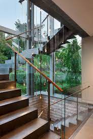 Art And Views Were Carefully Considered In The Design Of This Canadian House Stairs Design Modern Home Stairs Design Stairs Design Interior