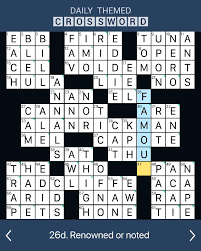 Every day new crossword puzzles are published at the app puzzle page. Daily Themed Crossword January 26 Qunb