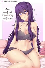 doki doki literature club, yuri (doki doki literature club), raionart, 2:3,  1girls - R34 Vault