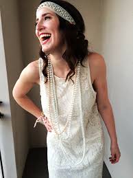 Play the part in a black flapper wig, faux pearls and shiny black shoes. Easy 20 S Flapper Dress Costume Diy Sewing Tutorial Sew Bake Decorate Flapper Dress Flapper Dress Costumes Gatsby Party Outfit