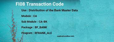 Sql relational database management systems aren't the only method in use to track bank account. Fi08 Sap Tcode For Distribution Of The Bank Master Data