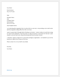 As per the given notice period, my resignation will be. 14 Resignation Letters For Common Reasons Document Hub