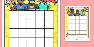 Superhero Sticker Stamp Reward Chart Superhero Sticker