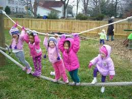 Suspended Climbing Ropes Classe En Plein Air Coure Prescolaire Espaces De Jeux Exterieurs