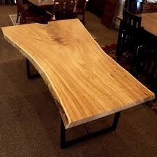 Elm Live Edge Slab Table One Solid Piece Incredible Elm Beauty Live Edge Wood Dining Table Slab Table Live Edge Live Edge Furniture
