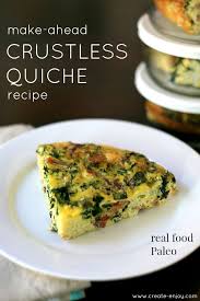 Weekday Breakfast Solution Crustless Quiche Recipe Breakfast Quiche Recipes Dairy Free Breakfasts Gluten Free Fast Food