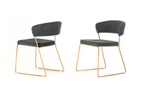 Ashland Modern Grey Rosegold Dining Chair Set Of 2 Dining Chairs Steel Dining Chair Gold Dining Chairs