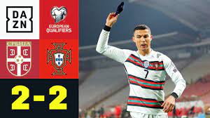 Sollte ungarn nicht gegen deutschland gewinnen, dann kann sich portugal sogar eine niederlage mit 2 toren unterschied erlauben. Cr7 Stinksauer Portugal Wird Tor Geklaut Serbien Portugal 2 2 Uefa European Qualifiers Dazn Youtube