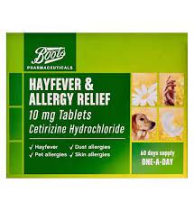 Boots Pharmaceuticals Boots Hayfever And Allergy Relief 60 Tablets 44 Advantage Card Points Boots Pharmaceuticals Hay Allergies Pet Allergies Skin Allergies