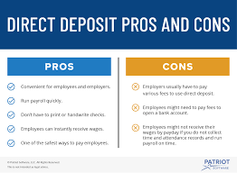 Services not available in all states or stores. Direct Deposit Or Pay Card Pros Cons More