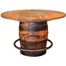 Ruff Sawn Jack Daniel S Barrel Pub Table 1 986 Liked On Polyvore Featuring Home Furniture Tab Whiskey Barrel Table Barrel Table Whiskey Barrel Furniture