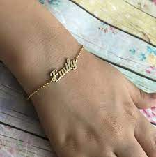 14k Solid Gold Child Bracelet Personalized Name Bracelet Kids Name Bracelet Custom Name Newborn Bracelet Gi Gold Bracelet Name Bracelet Paw Jewelry