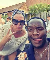 EastEnders' Karen star Lorraine Stanley looks nothing like character as she  poses with onscreen sons