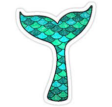 Glitter Mermaid Tail Sticker By Emmyschildt In 2021 Mermaid Sticker Mermaid Wallpapers Rainbow Stickers