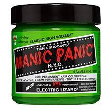 This is a harder compared to other fashion or direct. Manic Panic Electric Lizard Classic Creme Vegan Cruelty Free Green Semi Permanent Hair Dye 118ml Amazon De Beauty