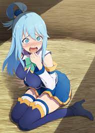 aqua konosuba konosuba thigh high boots アクア様は泣かせたい pixiv 芸術的アニメ少女 このすば アニメコミック