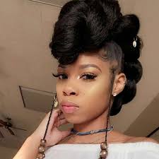 25 Updo Hairstyles For Black Women Black Updo Hairstyles Natural Hair Styles Natural Hair Updo Curly Hair Styles Naturally