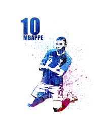 Franck sauzee (france u21 v greece, 1988) so back in 1988, france won the u21s world cup and l'equipe clearly got very excited. Kylian Mbappe Art France Yoga Mat For Sale By Art Popop