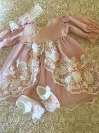Adorable Cute Pink Lace Baby Dress Set A Dress Headband And Shoes To Make Your Your Baby Look Adorable Come Baby Lace Dress Pink Baby Dress Baby Girl Dresses