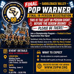 Saddleback Valley - Final In-Person Registration