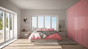 Light pink and hot pink towels — colors taken straight from the shower curtain — finish off the room. 40 Pink Primary Bedroom Ideas Photos Home Stratosphere