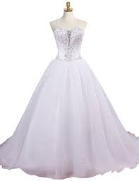 Maybe you would like to learn more about one of these? Prinzessin Herzform Ausschnitt Pinsel Schleppe Weiss Organza Brautkleid Mit Strass Und Pailletten Dresstells Com