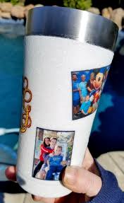 Decorated Yeti Cup Or Tumblers With Pictures Mod Podge Glitter Leap Of Faith Crafting In 2020 Mod Podge Glitter Tumbler Cups Diy Yeti Cup