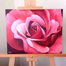 6 do you wet the brush before using acrylic paint? Rose Acrylic Painting Google Search Flower Art Painting Acrylic Painting Flowers Rose Painting