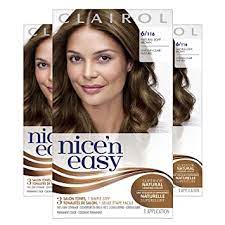 Clairol nice'n easy permanent hair color, 6 light brown, pack of 3 $20.76 ( $6.92 / 1 count) in stock. Amazon Com Clairol Nice N Easy Permanent Hair Dye 6 Light Brown Hair Color 3 Count Chemical Hair Dyes Beauty
