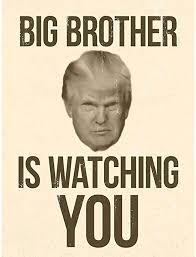 Big brother is watching you. Amazon Com Wee Blue Coo Donald Trump Big Brother Is Watching You George Orwell Unframed Wall Art Print Poster Home Decor Premium Furniture Decor