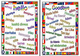 Goodbye not only means farewell but also peace be with you. Hello And Goodbye In Multiple Languages Words In Different Languages Goodbye In Different Languages Hello In Languages