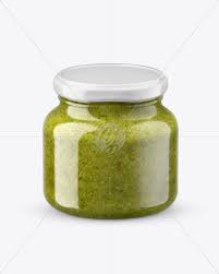 Download Glass Pesto Sauce Jar In Shrink Sleeve Mockup In Jar Mockups On Yellow Images Object Mockups