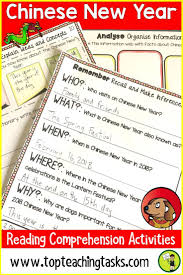 Chinese New Year Reading Comprehension Activities This Resource Has Everything A Teacher N Reading Comprehension Higher Order Thinking Skills Chinese New Year
