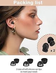 HALLEAST 2 Pair Concert Earplugs, with 15 Pairs of Silicone Ear Tips in  Different Sizes, Noise Reduction Ear Plugs for Bar, Sports, Mardi Gras  Events, ...