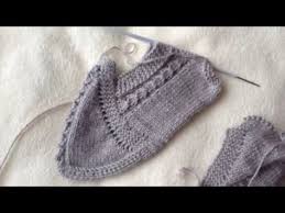 Cok Guzel Burgulu Patik Modelinin Devami Youtube Sapatinho De Trico Trico E Croche Sapatinho De Croche
