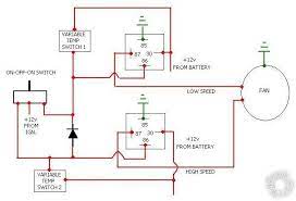 For this set up we also used two of the speedway universal electric radiator cooling fan, part number 910158, which comes in a 10, 12, 14, or 16 inch diameter. 2 Speed Engine Cooling Fan Wiring
