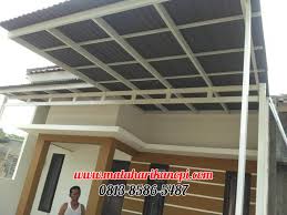 Dengan penutup atap go green, atap rumah bebas dari korosi. Hasil Pemasangan Kanopi Baja Ringan Atap Go Green Abu Abu Elegan Di Green Village Residence Kalimulya Cilodong Depok Matahari Kanopi 0813 8586 5487