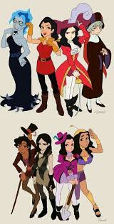 Genderbending Disney Viloes Personagens Disney Disney