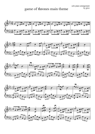 Download and print in pdf or midi free sheet music for game of thrones theme by ramin djawadi arranged by magicmattman for piano (solo). Sheet Music Piano Sheet Music Sheet Music Violin Sheet Music