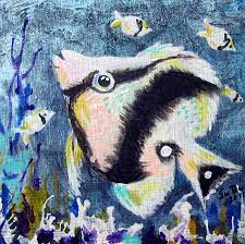 Fish1 Painting by Susan Duxter - Fine Art America