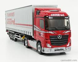 Eligor 116727 Scale 1 43 Mercedes Benz Actros 5 1845 Streamspace Truck Telonato Coutarel Transports 2019 Red Silver In 2020 Mercedes Benz Trucks Benz