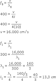 Sebuah kolom udara memiliki panjang 40 cm. Https Roboguru Ruangguru Com Question Sebuah Garpu Tala Frekuensi 400 Hz Dibunyikan Di Atas Tabung Yang Berisi Qu 49xdxb2y