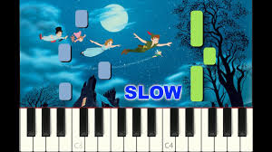 Slow Piano Tutorial You Can Fly From Peter Pan Disney 1951 With Free Sheet Music Youtube