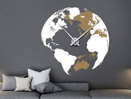 Wandtattoo Globus Uhr Wohnzimmeruhren Wandtattoo Uhr Wandtattoo Jugendzimmer